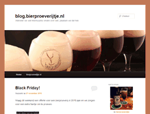 Tablet Screenshot of blog.bierproeverijtje.nl